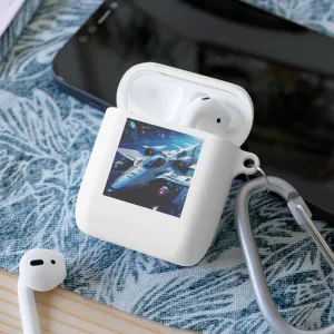 A jet with a technology theme AirPods Case Cover