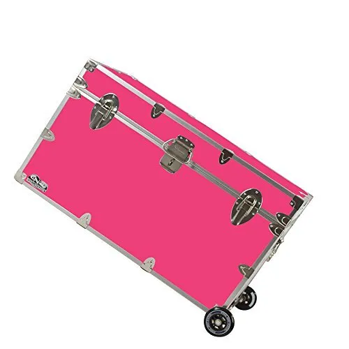 C&N Footlockers: Storage Trunk with Wheels (XL) 32"L x 18"W x 18.5"H