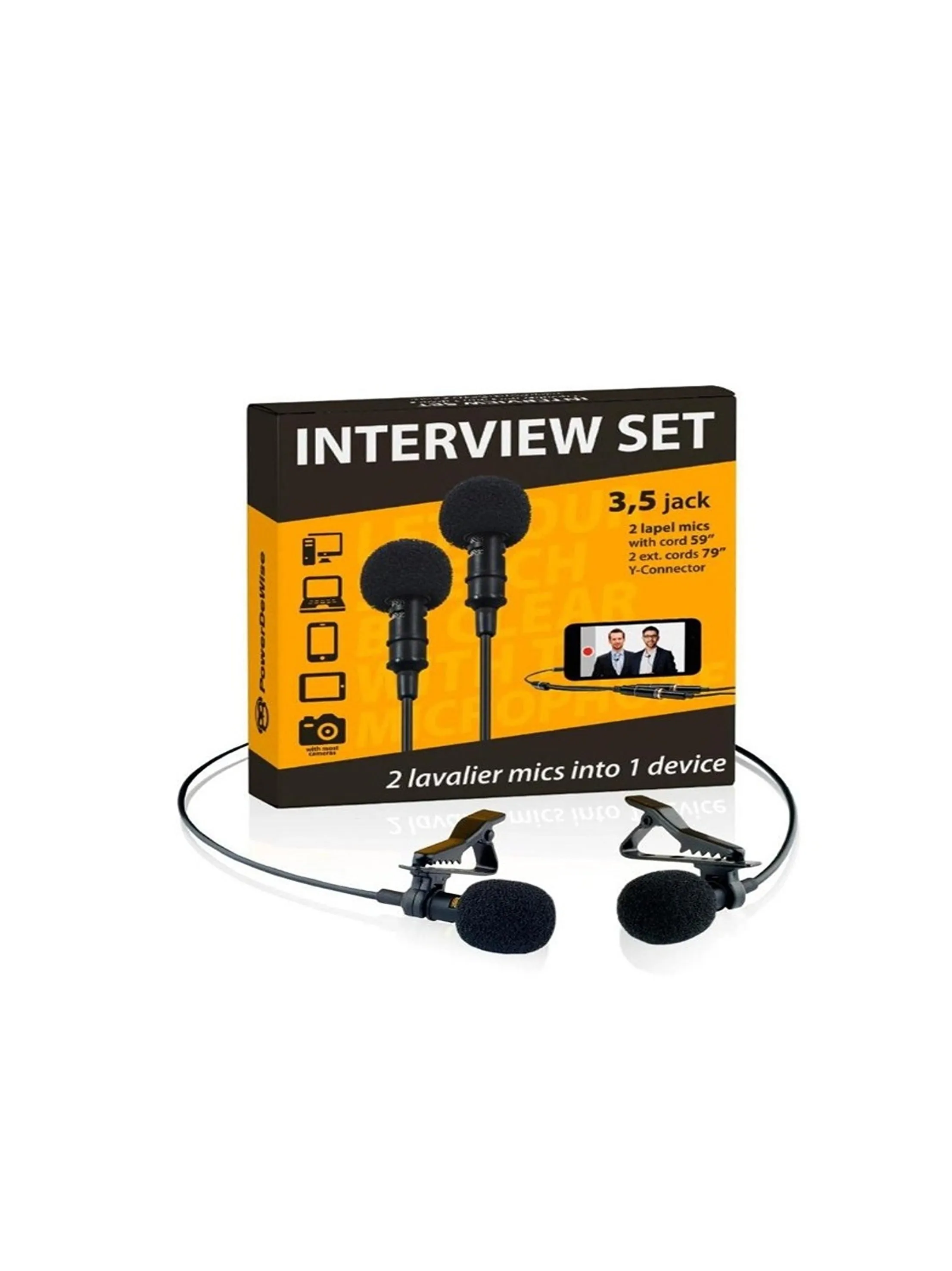 Lavalier Interviews Microphone Set