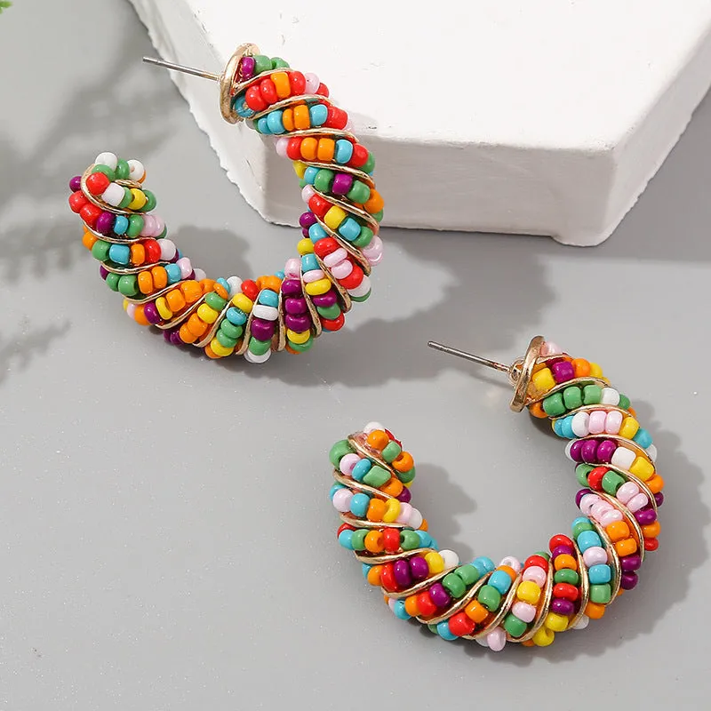 multicolor-beaded-gold-wrap-hoop-earrings-jlt11133