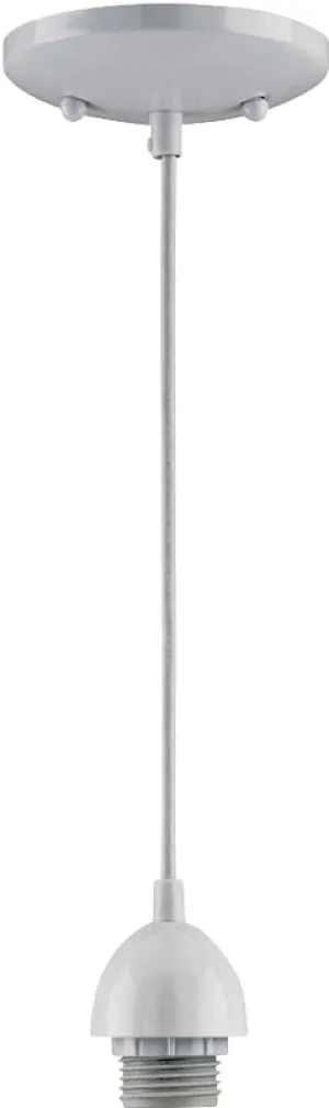 Westinghouse 7028600 Mini Pendant Light Fixture, 1-Lamp, Incandescent Lamp, White Fixture :EA: QUANTITY: 1